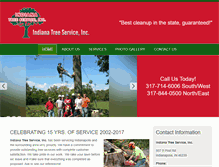 Tablet Screenshot of indianatreeservice.com